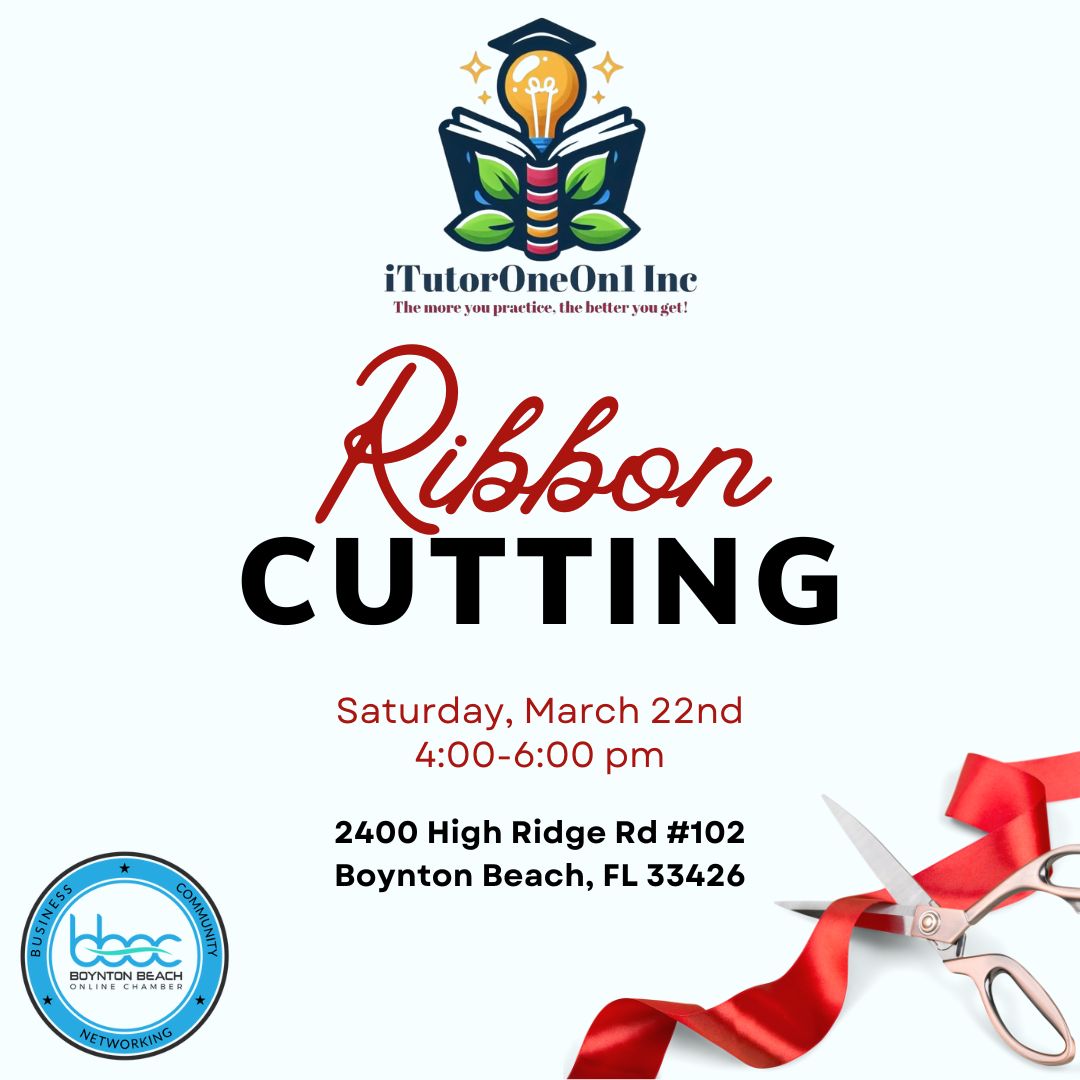 Ribbon Cutting – iTutorOneOn1